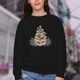 Christmas Book Reading Reader Xmas Bibliophile -Adult Christmas Tree Book Modern Youth Crewneck Sweatshirt Christmas Book Reading Reader Xmas Bibliophile -Adult Christmas Tree Book Modern Youth Crewneck Sweatshirt