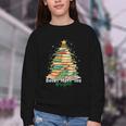 Christmas Books Make You Bright Librarian Teacher Book Lover Youth Crewneck Sweatshirt Christmas Books Make You Bright Librarian Teacher Book Lover Youth Crewneck Sweatshirt