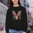 Christmas Librarian Reindeer Matching Book Lover Youth Crewneck Sweatshirt Christmas Librarian Reindeer Matching Book Lover Youth Crewneck Sweatshirt