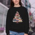 Christmas Tree Book Bookworm Youth Crewneck Sweatshirt Christmas Tree Book Bookworm Youth Crewneck Sweatshirt