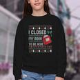 I Closed My Book To Be Here Ugly Christmas Sweater Youth Crewneck Sweatshirt