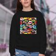 Comic Book Pop Art Modern Fun Youth Crewneck Sweatshirt