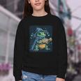 Cool Magical Book With Wizard Turtle For Adults And Kids Youth Crewneck Sweatshirt Cool Magical Book With Wizard Turtle For Adults And Kids Youth Crewneck Sweatshirt