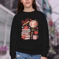 Coquette Teacher School Supplies Bows Books Globe Apple Cute Youth Crewneck Sweatshirt Coquette Teacher School Supplies Bows Books Globe Apple Cute Youth Crewneck Sweatshirt