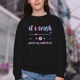If I Crash Pause My Audiobook Listener Bookish Book Lover Youth Crewneck Sweatshirt