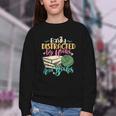 Crochet And Reading Crocheter Bookish Crocheting Book Lover Youth Crewneck Sweatshirt