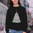 Cute Bookmas Christmas Book Tree Book Lover Teacher Youth Crewneck Sweatshirt Cute Bookmas Christmas Book Tree Book Lover Teacher Youth Crewneck Sweatshirt
