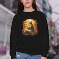 Cute Corgi Dog In Japanese Kimono With Book Men Women Girls Kids Youth Crewneck Sweatshirt