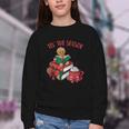 Cute Gingerbread Man Reading Book Nerd Christmas Bookish Youth Crewneck Sweatshirt Cute Gingerbread Man Reading Book Nerd Christmas Bookish Youth Crewneck Sweatshirt