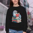 Cute Reading Seal On Books Book Lover Youth Crewneck Sweatshirt Cute Reading Seal On Books Book Lover Youth Crewneck Sweatshirt