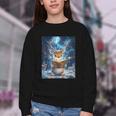 Deer Reads Book Women Girls Reindeer Youth Crewneck Sweatshirt Deer Reads Book Women Girls Reindeer Youth Crewneck Sweatshirt