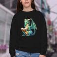 Dragon With Book Youth Crewneck Sweatshirt