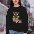 Dragon Read Books Be Kind Stay Weird Book Lover Youth Crewneck Sweatshirt