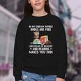 In My Dream World Books Are Free Chocolate Is Healthy Book Youth Crewneck Sweatshirt In My Dream World Books Are Free Chocolate Is Healthy Book Youth Crewneck Sweatshirt