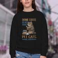 Drink Coffee Read Books Pet Cats Be Happy Bookworm Youth Crewneck Sweatshirt Drink Coffee Read Books Pet Cats Be Happy Bookworm Youth Crewneck Sweatshirt