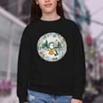 Duck Wilderness Book Reading Illustration Floral Youth Crewneck Sweatshirt Duck Wilderness Book Reading Illustration Floral Youth Crewneck Sweatshirt