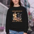 Easily Distracted By Books & Dragons Librarian Book Lover Youth Crewneck Sweatshirt