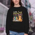 Easily Distracted By Cats And Books Book & Cat Lover Youth Crewneck Sweatshirt Easily Distracted By Cats And Books Book & Cat Lover Youth Crewneck Sweatshirt
