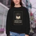 Printed Page Perfume Book Lover Saying Youth Crewneck Sweatshirt