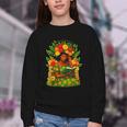 Educated Women Girls Reading Book Black History Month Youth Crewneck Sweatshirt
