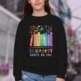 Equality Hurts No One Floral Books LGBTQ Pride Human Rights Youth Crewneck Sweatshirt