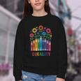 Equality Love Peace Compassion Books Protest Women Girls Kid Youth Crewneck Sweatshirt Equality Love Peace Compassion Books Protest Women Girls Kid Youth Crewneck Sweatshirt