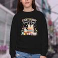 Every Bunny Loves To Read Book Lover Easter Day Apparel Youth Crewneck Sweatshirt