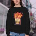 Flames And Lighter Costume For Matchbook Lovers Youth Crewneck Sweatshirt