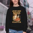 Floral Cow Reading Pun Just One More Chapter Cozy Book Lover Youth Crewneck Sweatshirt Floral Cow Reading Pun Just One More Chapter Cozy Book Lover Youth Crewneck Sweatshirt