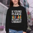 If Found Please Return To Library Book Lover Youth Crewneck Sweatshirt