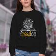 Freadom Freedom Read Banned Books Librarians Youth Crewneck Sweatshirt Freadom Freedom Read Banned Books Librarians Youth Crewneck Sweatshirt