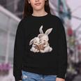 Funny Book Reading Quote For Women And Girls Rabbits Youth Crewneck Sweatshirt