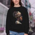 Girl Crown Of Books African Teacher Black History BHM Youth Crewneck Sweatshirt Girl Crown Of Books African Teacher Black History BHM Youth Crewneck Sweatshirt