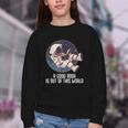 Good Book Is Out Of This World Astronaut Space Youth Crewneck Sweatshirt