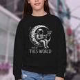 A Good Book Is Out Of This World Kids Reading Imagination Youth Crewneck Sweatshirt