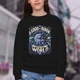 A Good Book Is Out Of This World Shirt Astronaut Reading Youth Crewneck Sweatshirt