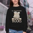 All The Good Men Are In My Books Romance Novel Youth Crewneck Sweatshirt All The Good Men Are In My Books Romance Novel Youth Crewneck Sweatshirt