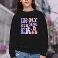 Groovy In My Reading Era Book Lovers Book Reader Youth Crewneck Sweatshirt