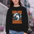 Halloween Book Lover Ghost Boo Pun Read More Boooks Youth Crewneck Sweatshirt Halloween Book Lover Ghost Boo Pun Read More Boooks Youth Crewneck Sweatshirt