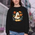 Halloween Cute Ghost Shirt Reading Books Ghost Youth Crewneck Sweatshirt Halloween Cute Ghost Shirt Reading Books Ghost Youth Crewneck Sweatshirt