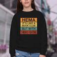 Hema Definition Like A Book Club With Swords Youth Crewneck Sweatshirt