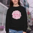 Hot Girls Read Pink Aesthetic Book Lover Reading Youth Crewneck Sweatshirt