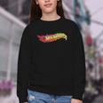Hot Wheels Comic Book Fire Logo Youth Crewneck Sweatshirt