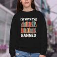 I'm With The Banned Librarian Banned Book Lover Reader Youth Crewneck Sweatshirt I'm With The Banned Librarian Banned Book Lover Reader Youth Crewneck Sweatshirt
