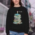 I'm Ok Books Reading Books Lover National Book Day Youth Crewneck Sweatshirt