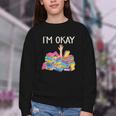 I'm Okay Book Reader Book Nerd Book Reading Lover Youth Crewneck Sweatshirt I'm Okay Book Reader Book Nerd Book Reading Lover Youth Crewneck Sweatshirt