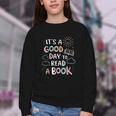 It's A Good Day To Read a Book Elementary Teacher Graphic Youth Crewneck Sweatshirt
