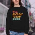It's A Good Day To Read A Book Retro Vintage Teacher Youth Crewneck Sweatshirt It's A Good Day To Read A Book Retro Vintage Teacher Youth Crewneck Sweatshirt