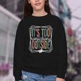 It's Too Nonfictiony Outside Reading Quote Bookish Youth Crewneck Sweatshirt