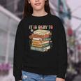 Its Okay Not To Be Okay Mental Health Awareness Floral Books Youth Crewneck Sweatshirt